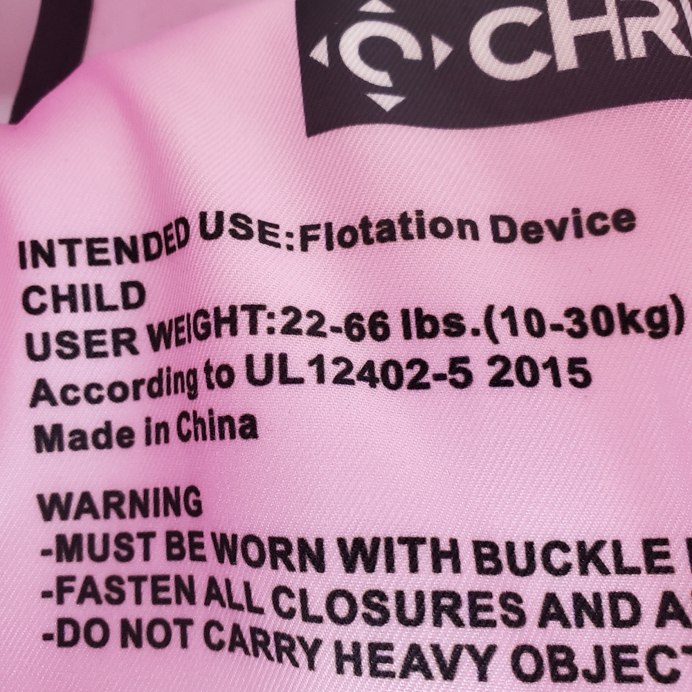 Kids Swim Vest with Arm Bands - Pink - Picture 5 of 5